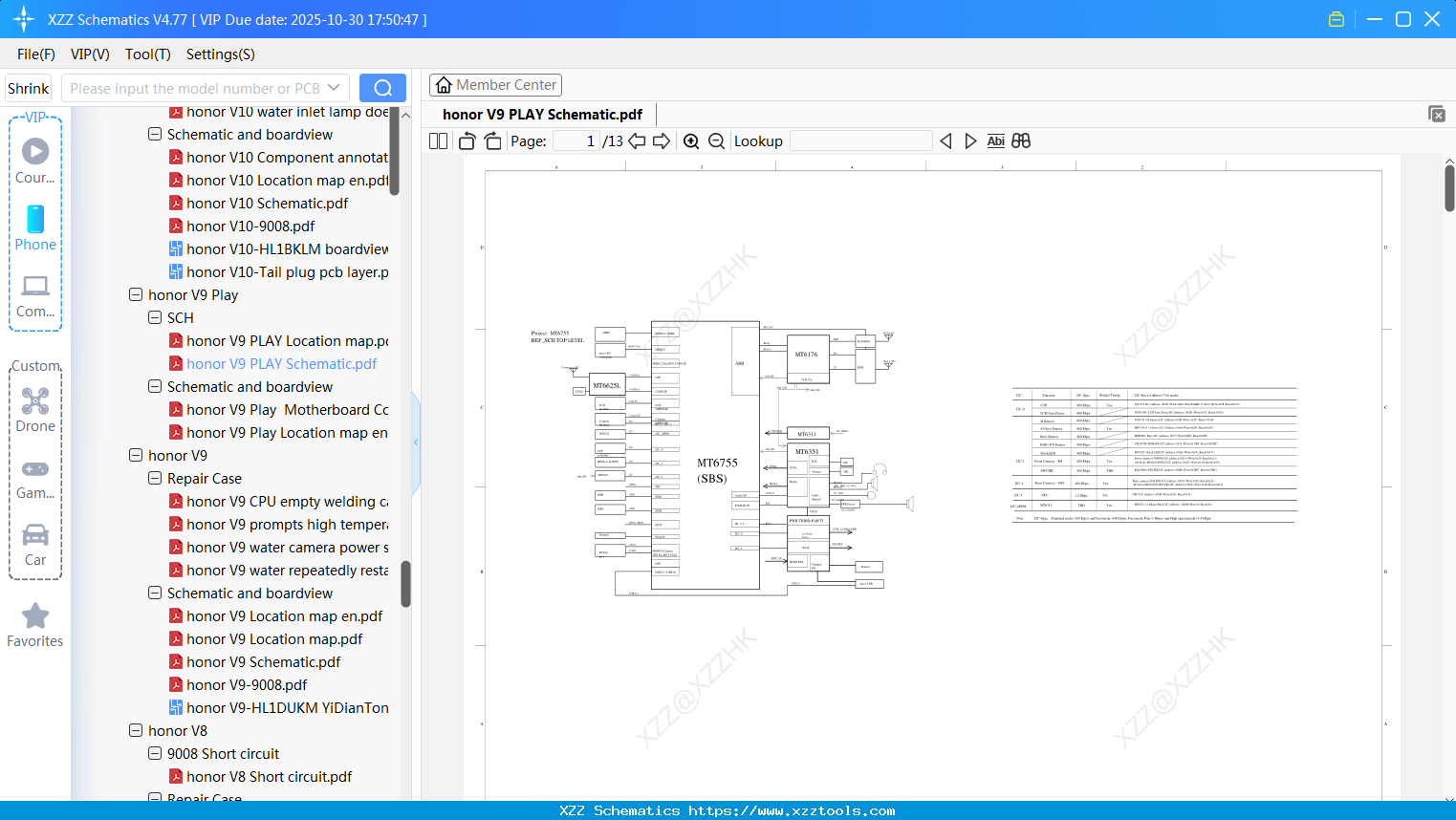 Honor V9 PLAY Schematic